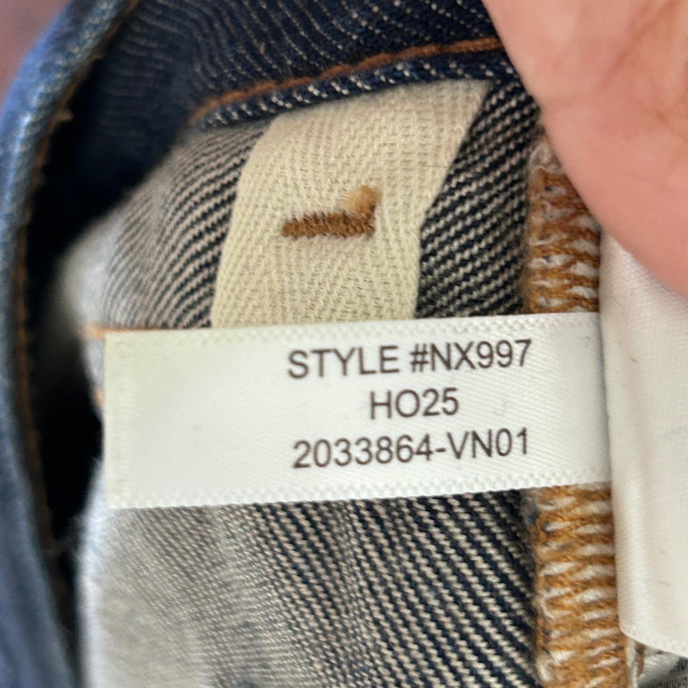 Madewell The Dean Easy Straight Jean in SoftDrape Linen Blend Button Fly size 28 - Picture 12 of 12